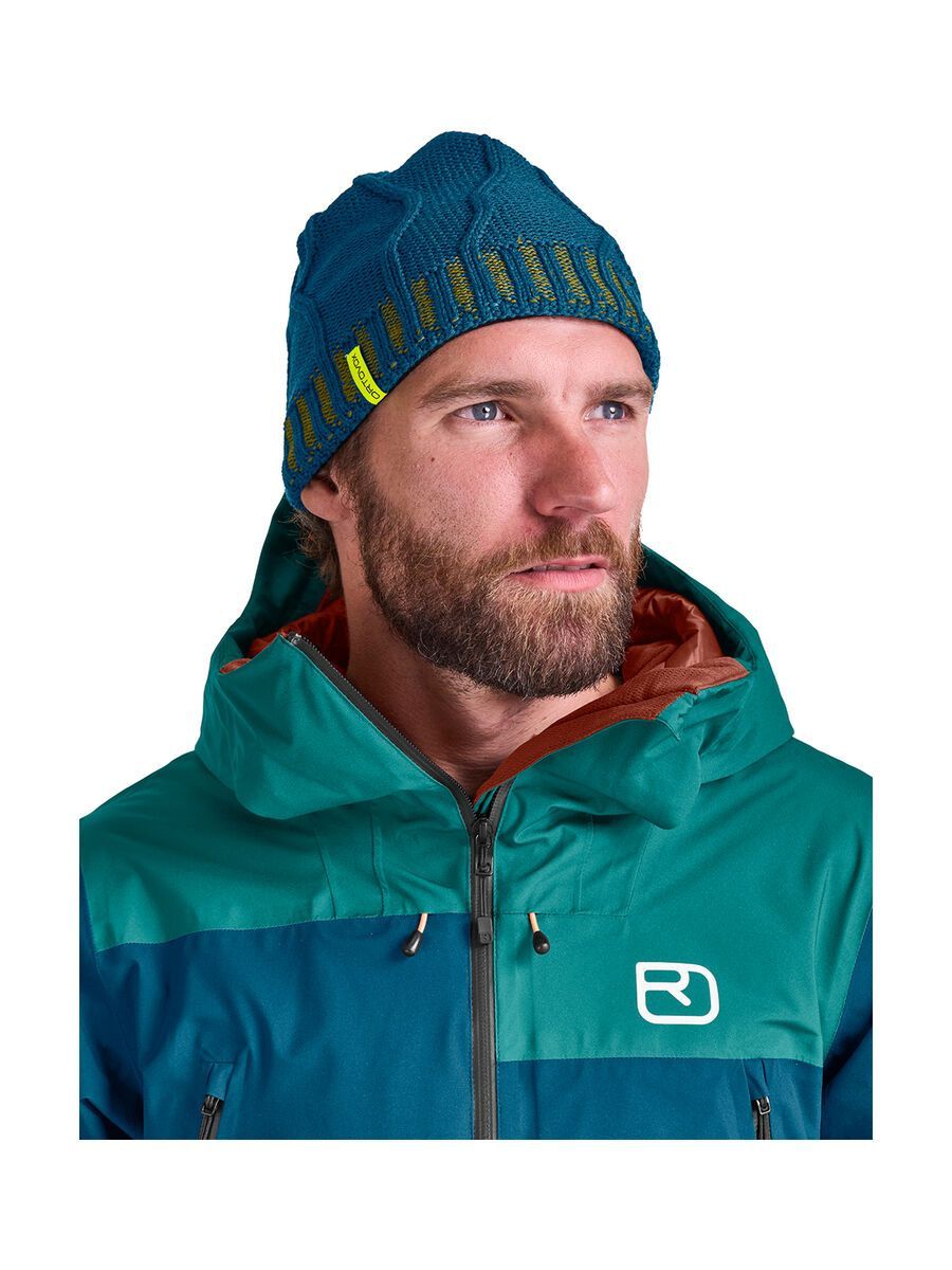 Ortovox 2L Swisswool Sedrun Jacket M, petrol blue - Bild 5