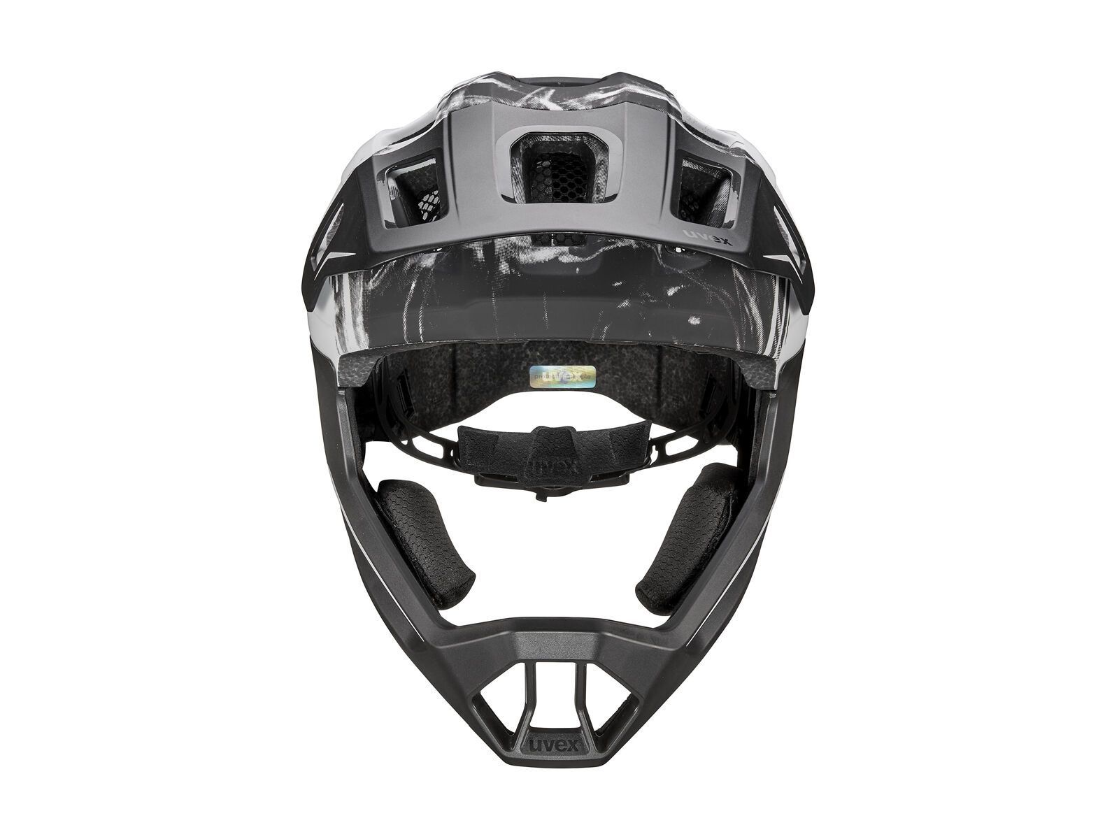 uvex react jr. fullface, black-white matt - Bild 3