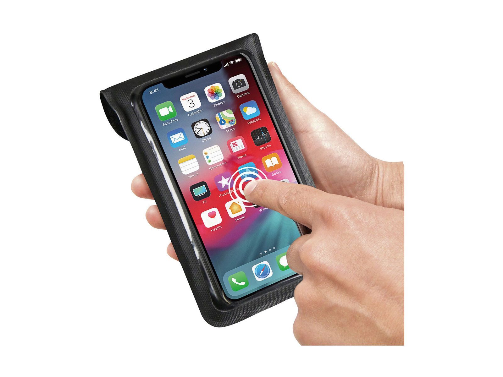 Klickfix PhoneBag Light S inkl. Quad Mini Adapter, schwarz - Bild 3