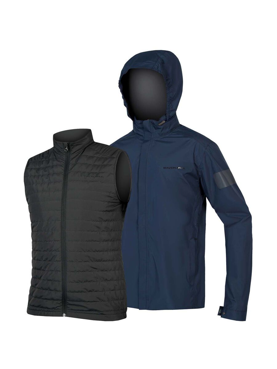Endura Urban 3 in 1 Waterproof Jacket, marineblau - Bild 1