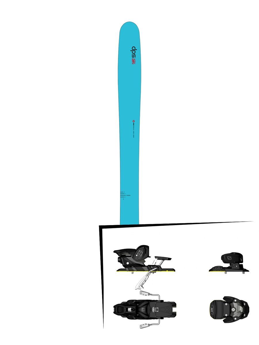 DPS Skis Set: Yvette 112 RP2 Hybrid 2016 + Salomon Warden MNC 13 - Bild 1