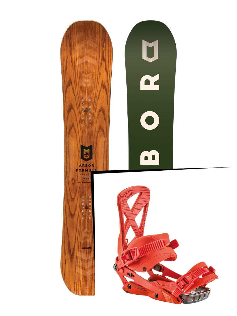 Set: Arbor Formula Premium 2017 + Nitro Phantom 2017, diablo - Snowboardset - Bild 1