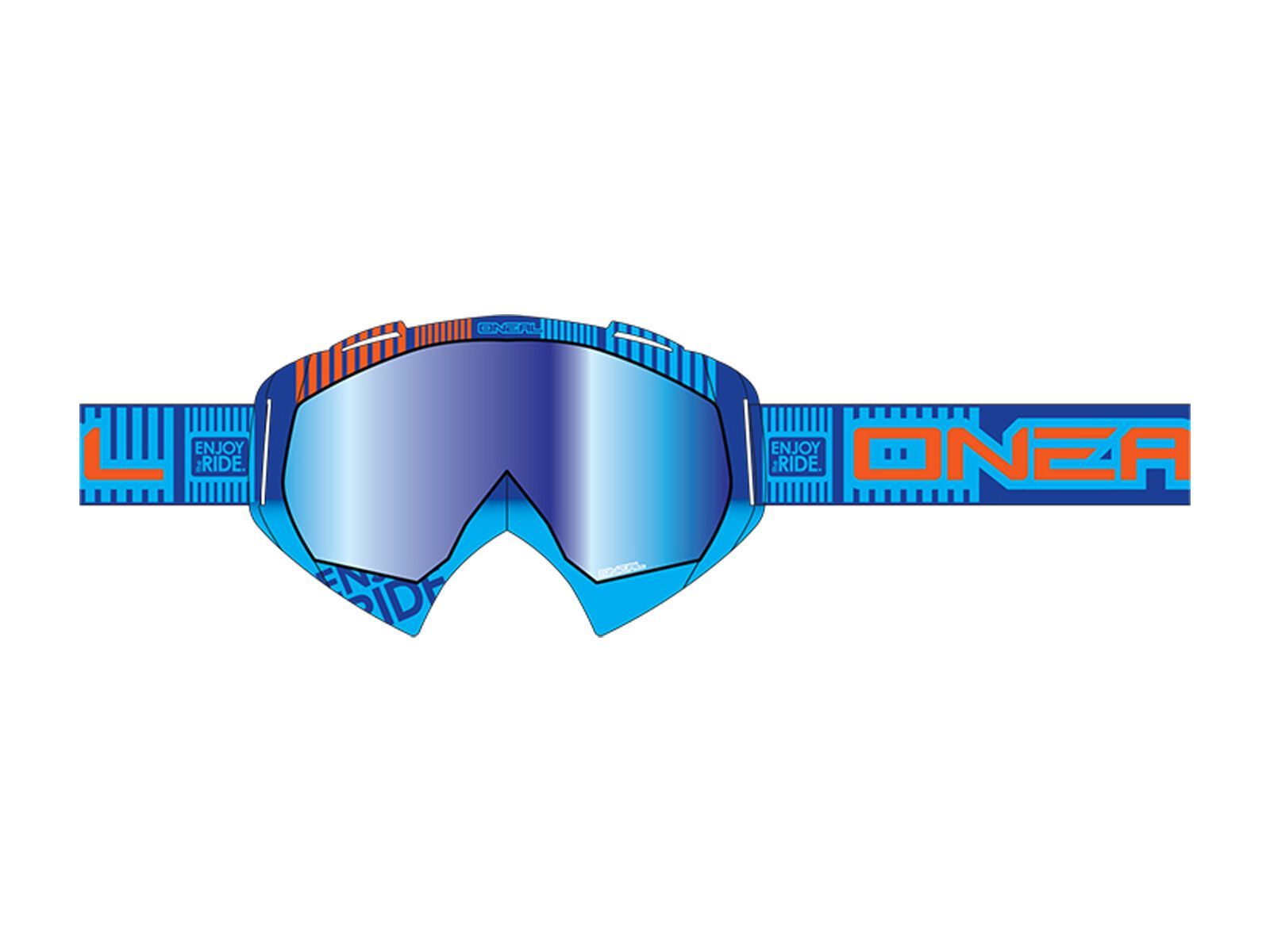 ONeal B-Flex ETR, blue orange/lens: clear - Bild 1