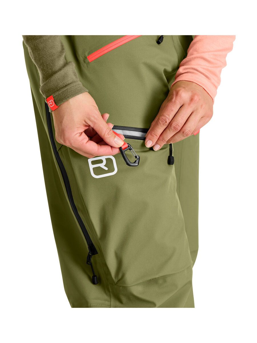 Ortovox 3L Deep Shell Bib Pants W, wild herbs - Bild 4
