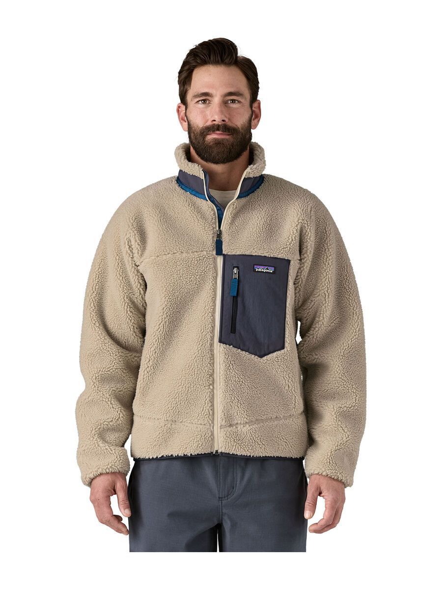 Patagonia Men's Classic Retro-X Fleece Jacket, natural w/smolder blue - Bild 2