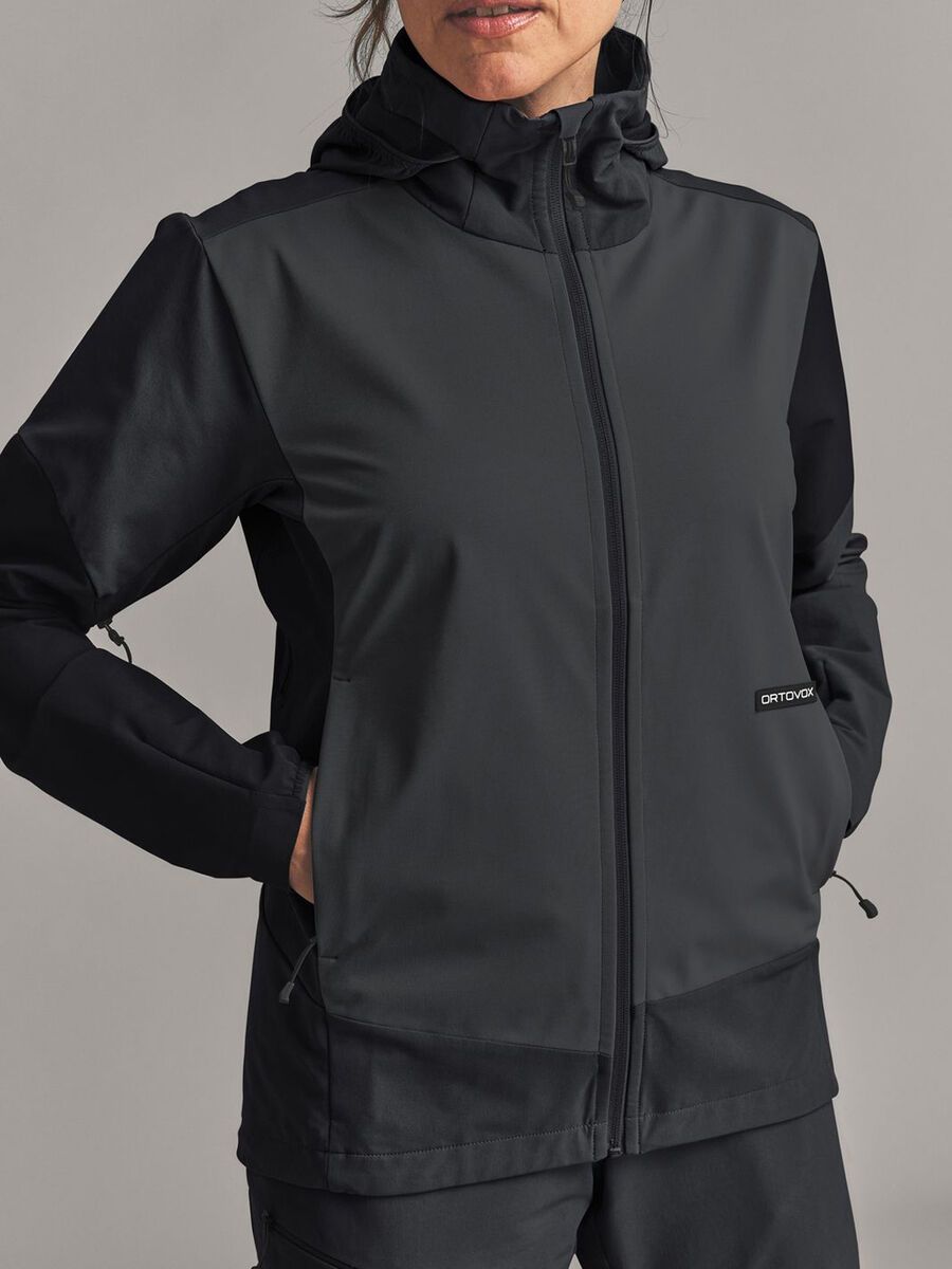 Ortovox Ortler Softshell Plus Jacket W, black raven - Bild 5