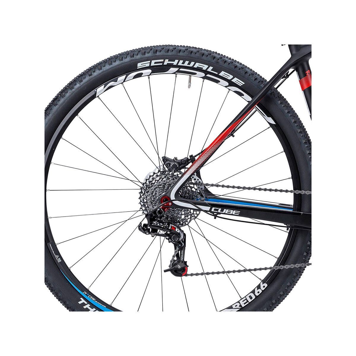 Cube Elite Super HPC Pro 29, black/red/blue - Bild 4