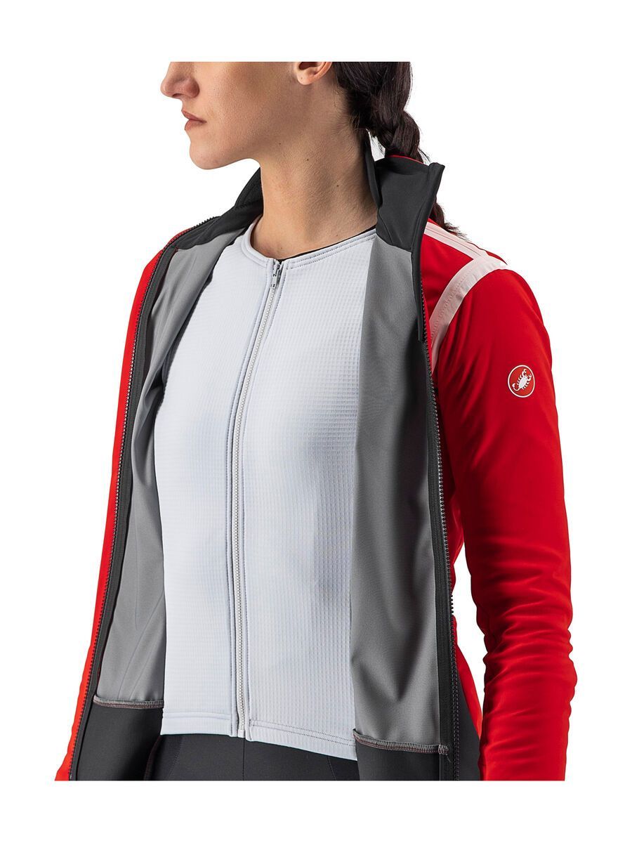 Castelli Alpha RoS 2 W Jacket, red/white-silver gray - Bild 7