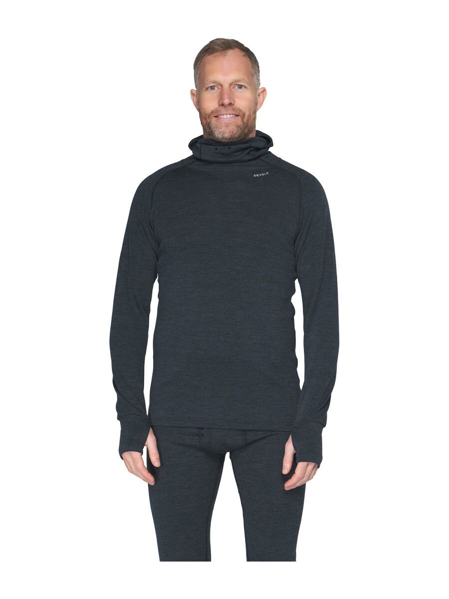 Devold Expedition Merino Silk Hoodie Man, ink - Bild 2