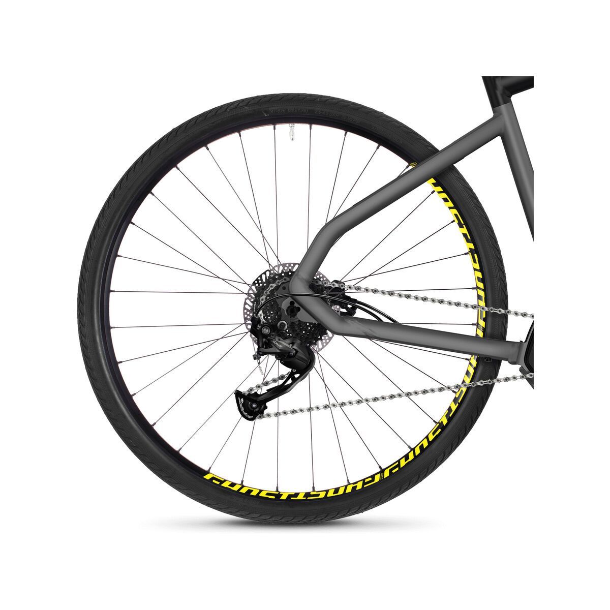 Ghost Hybride Square Cross B2.9 AL, urban gray/night black/neon yellow - Bild 4