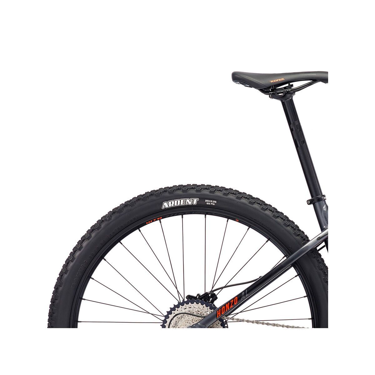 Kona Honzo AL, matt charcoal w/ black & orange decals - Bild 6