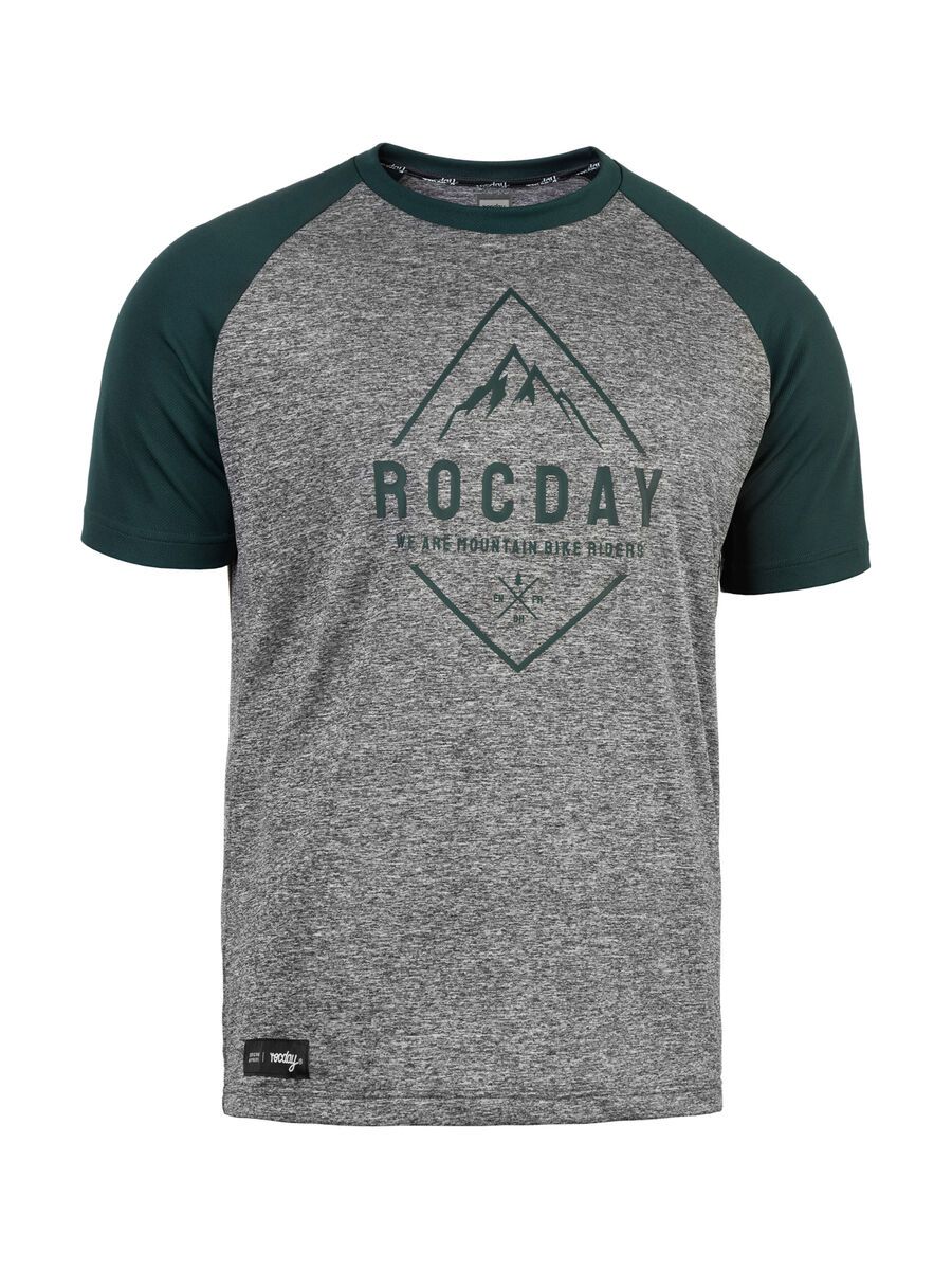 Rocday Peak Jersey, melange / green - Bild 1