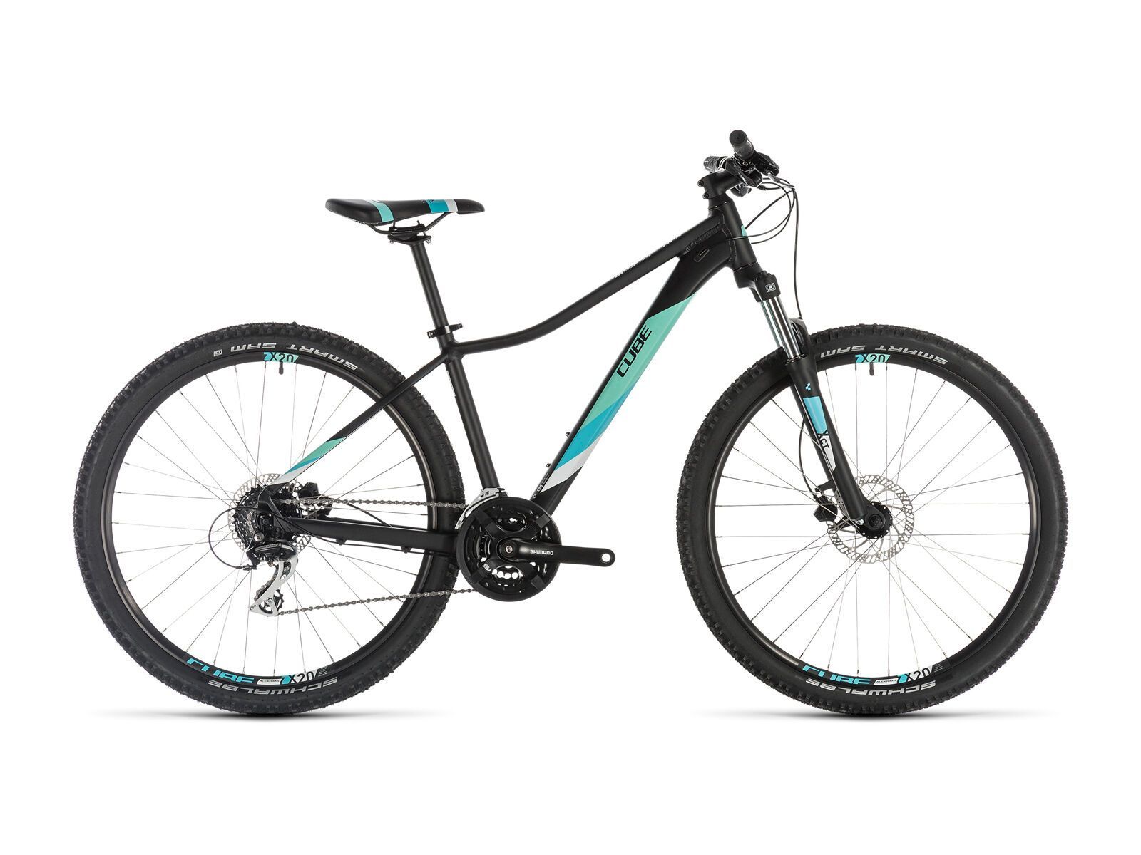 Cube Access WS EAZ 27.5, black´n´aqua - Bild 1