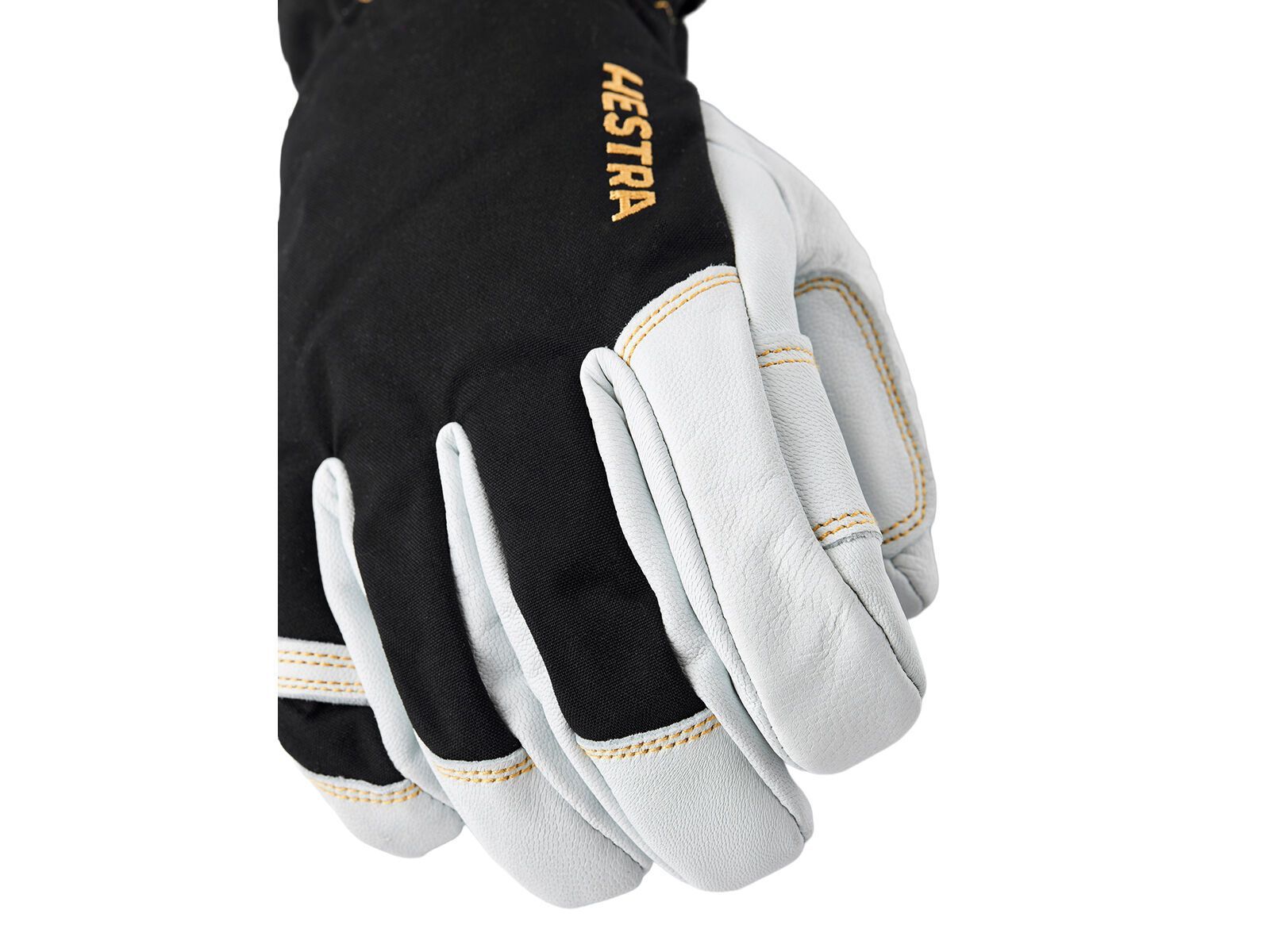 Hestra Army Leather Gore-Tex 5 Finger, black/natural grey - Bild 3
