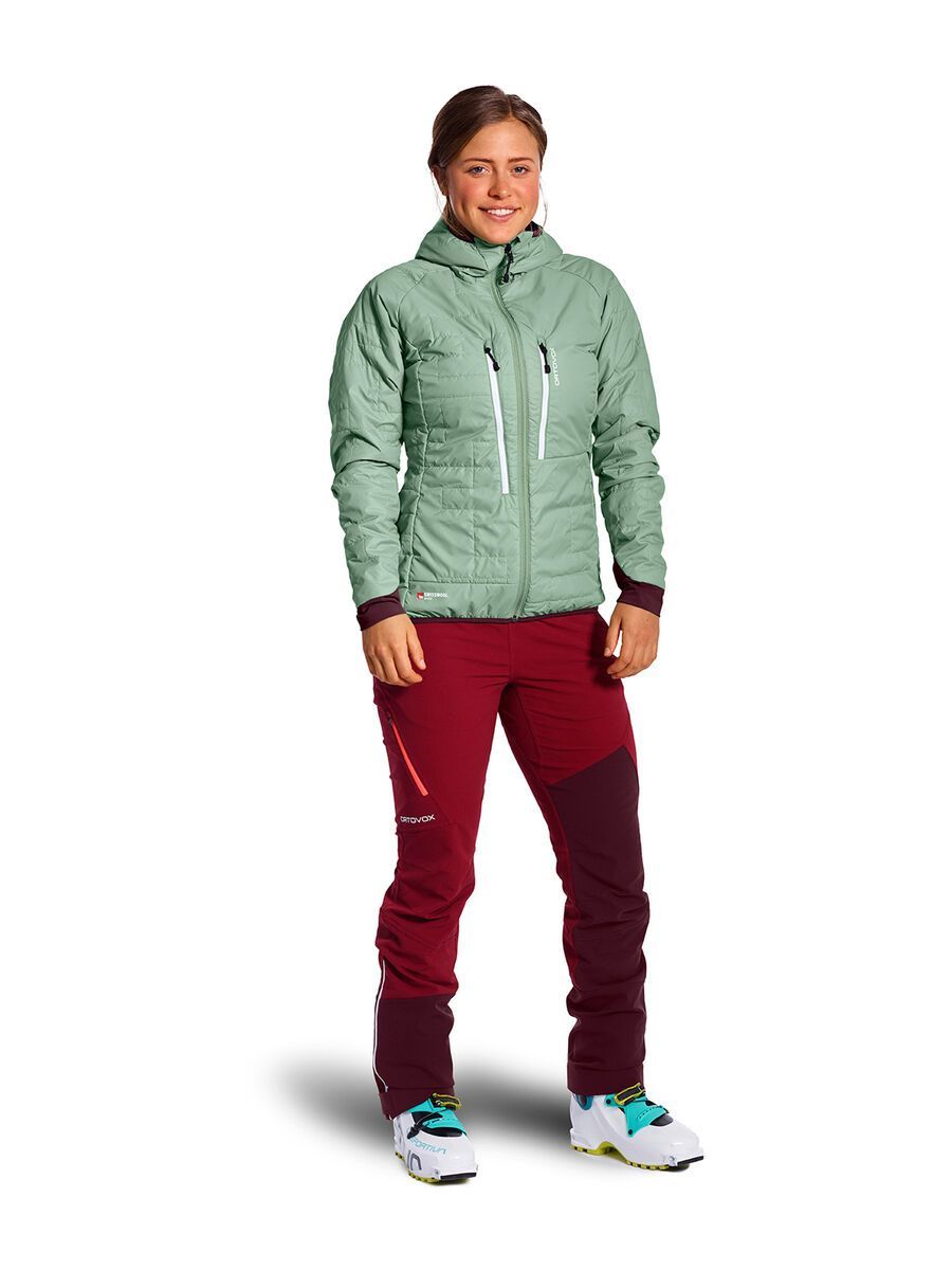 Ortovox Swisswool Piz Boè Jacket W, green isar - Bild 3