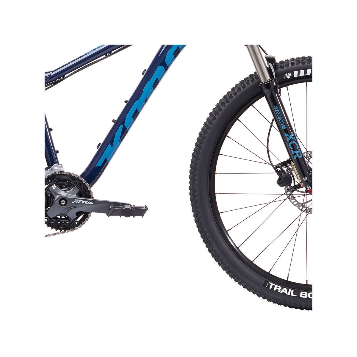 Kona Fire Mountain 27.5, gloss midnight blue w/ blue, warm red, & cream decals - Bild 4