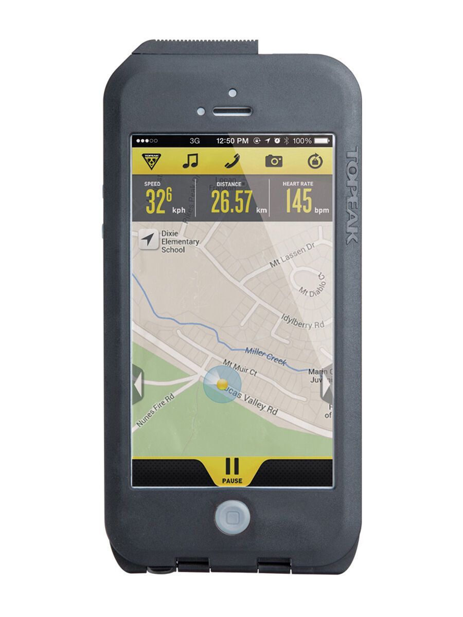 Topeak Weatherproof RideCase iPhone 5 mit Halter, black/gray - Bild 1