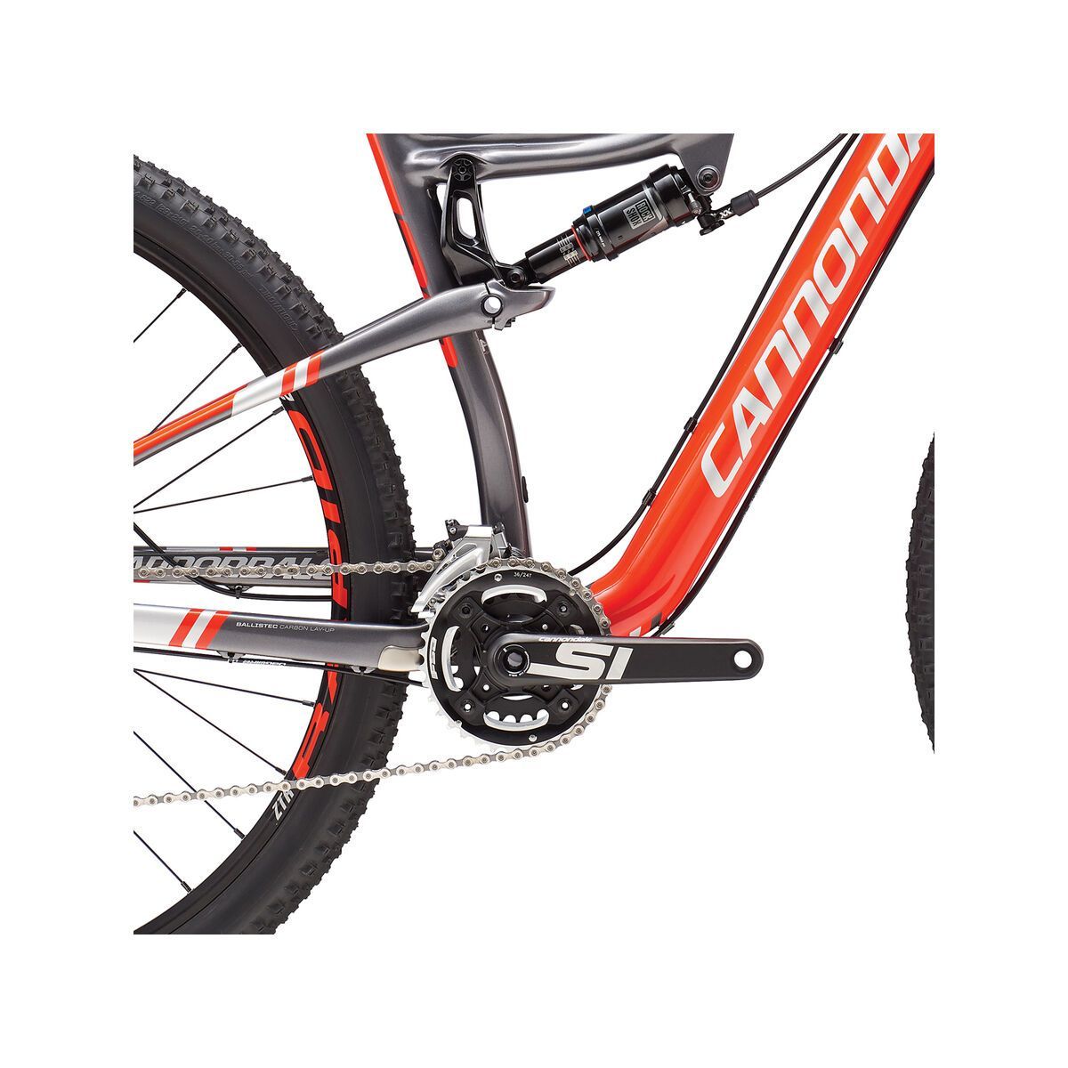 Cannondale Scalpel Carbon 3 29, acid red, w/charcoal grey, fine silver - Bild 3