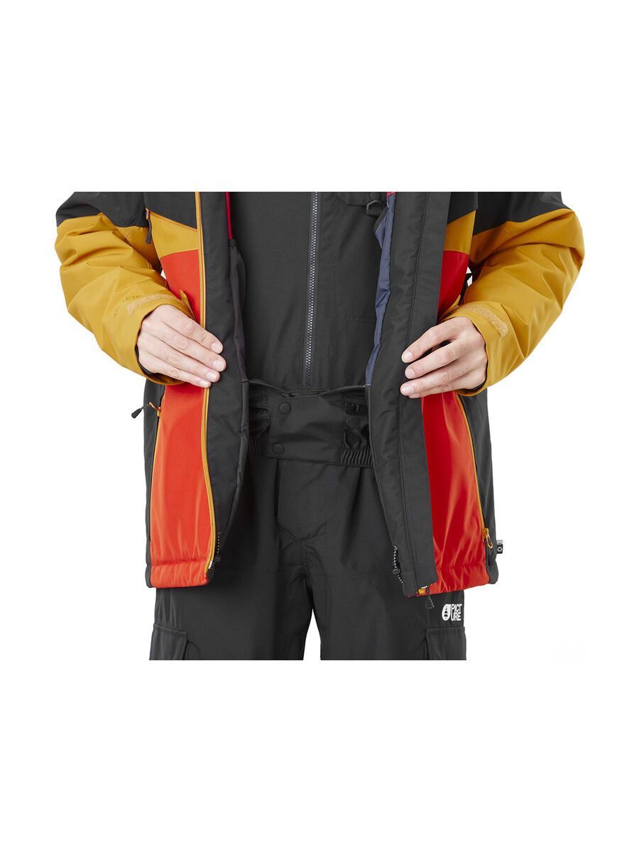 Picture Styler Jacket, black/pumpkin red - Bild 9