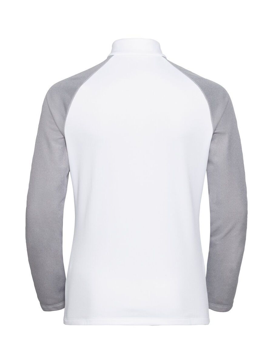 Odlo Women's Planches 1/2 Zip Midlayer, grey melange/white - Bild 2