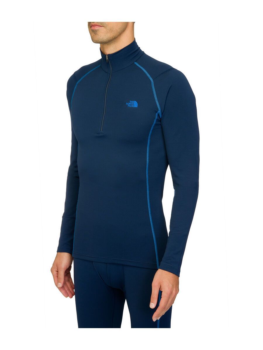 The North Face Mens Warm LS Zip Neck, Cosmic Blue - Bild 2