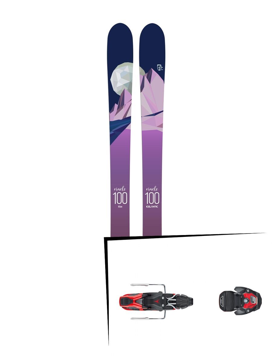 Set: Icelantic Oracle 100 2018 + Atomic Warden MNC 11 black/red - Bild 1