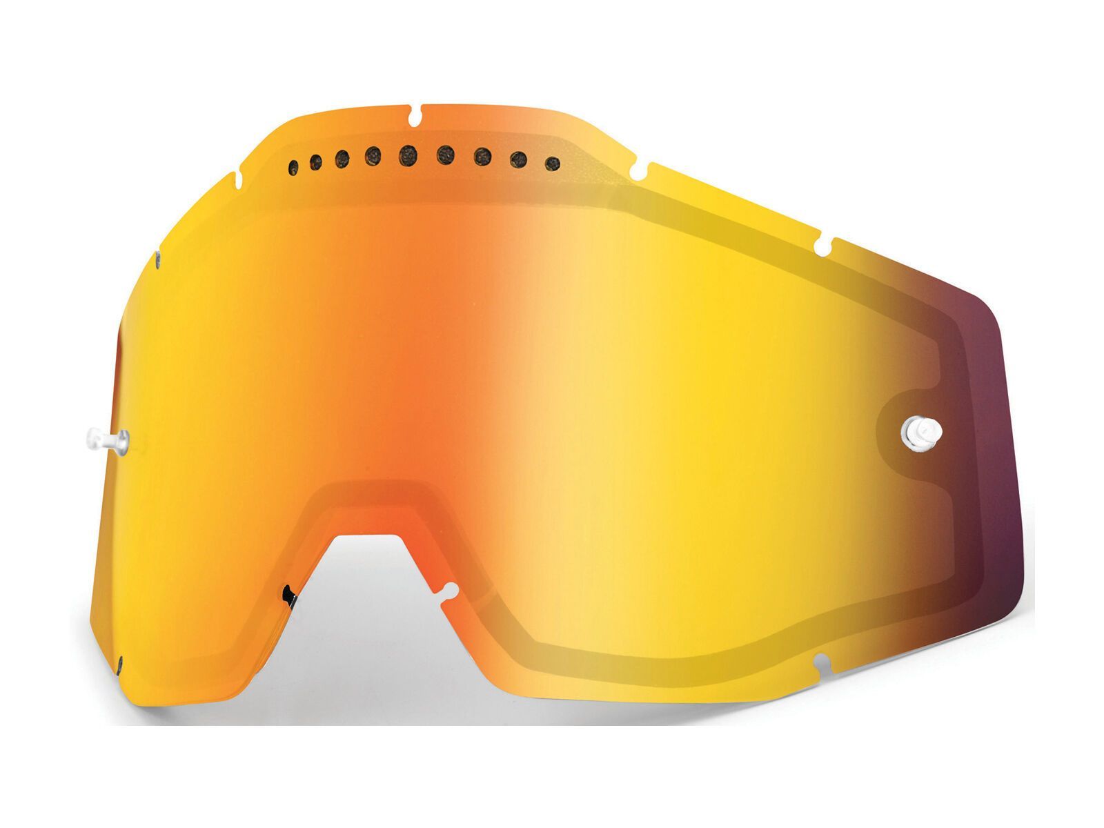 100% Racecraft/Accuri/Strata Vented Dual Replacement Lens, mirror red - Bild 1