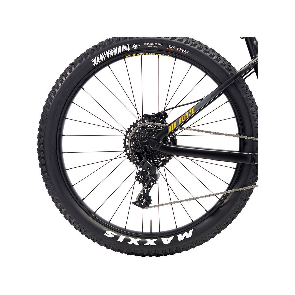 Kona Big Honzo, matt black w/ gray & yellow decals - Bild 5