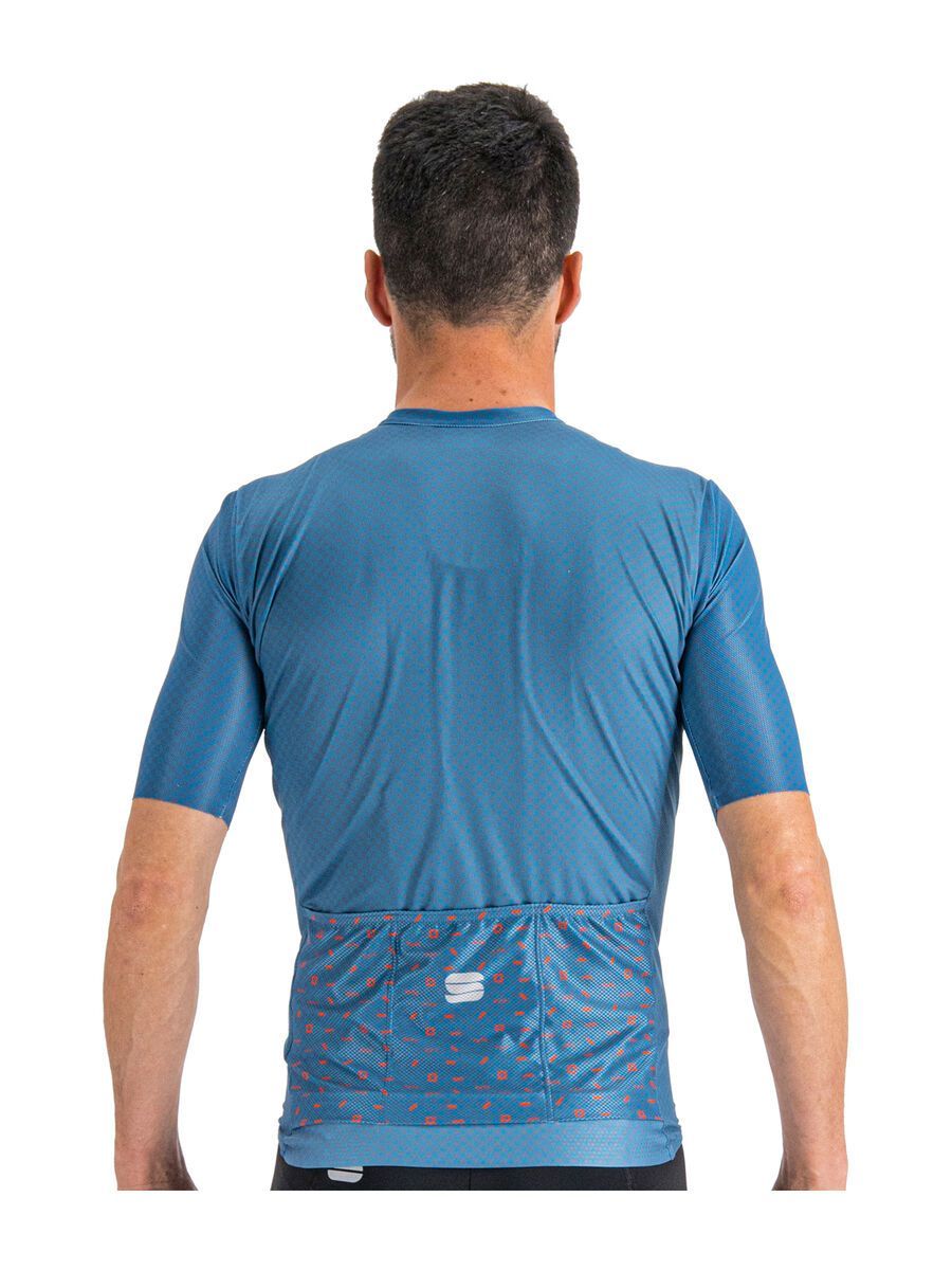 Sportful Checkmate Jersey, blue sea berry blue - Bild 2