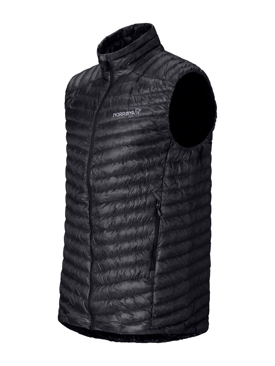 Norrona trollveggen down800 super light Vest M's, caviar black - Bild 2