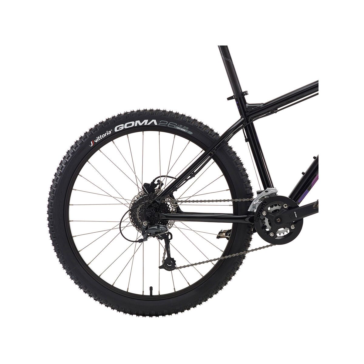 Kona Shred, gloss black w/ orange-purple fade decals - Bild 4