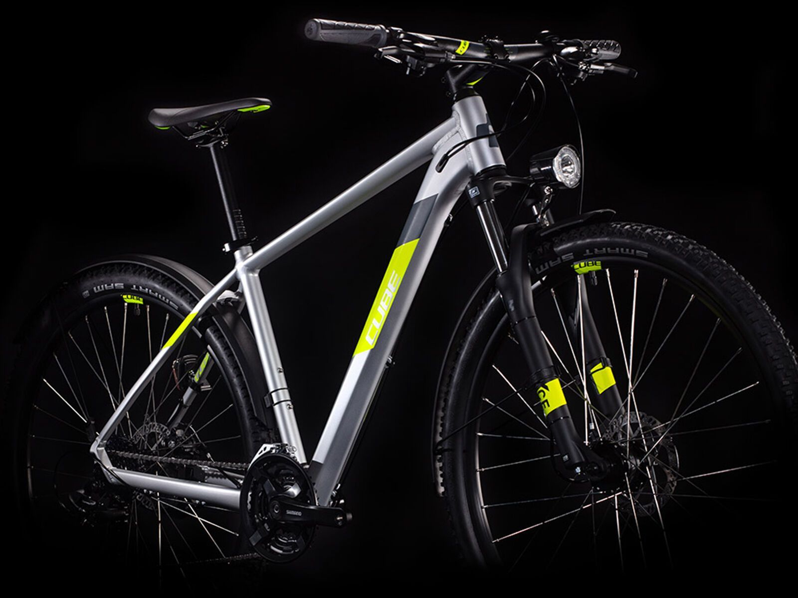Cube Aim Allroad 27.5, silver´n´flashyellow - Bild 2