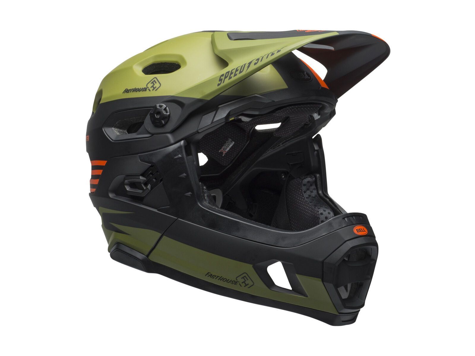 Bell Super DH MIPS Fasthouse, matte green/orange - Bild 3