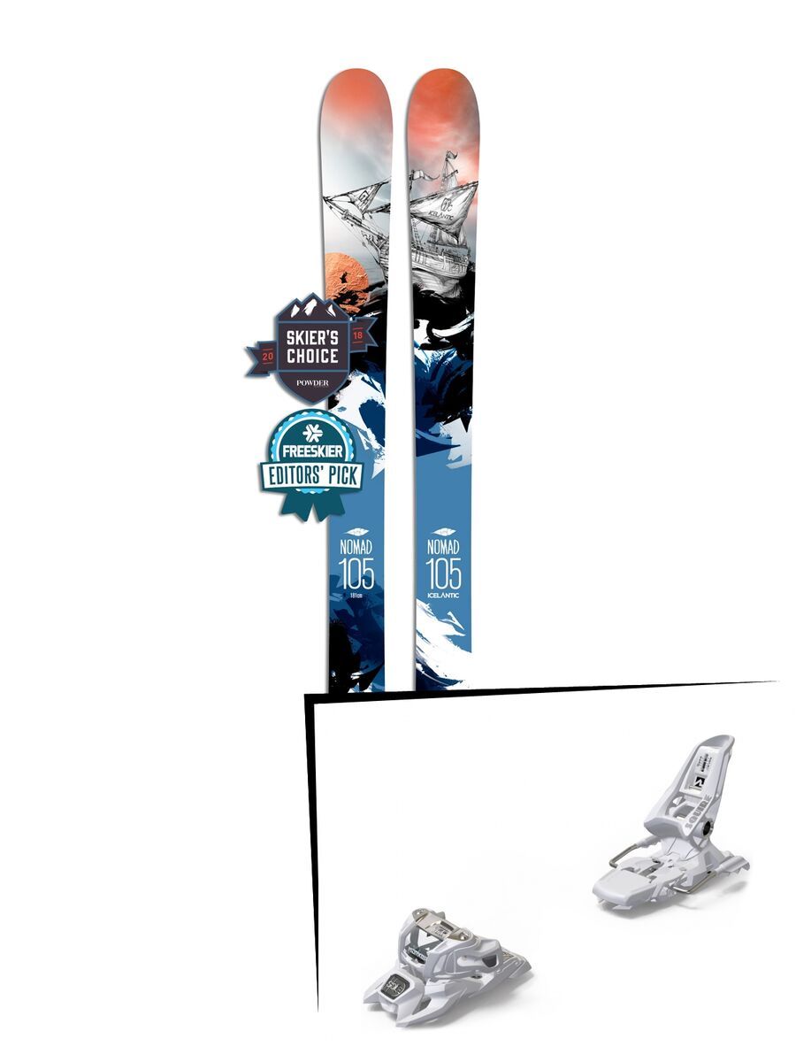 Set: Icelantic Nomad 105 Lite 2018 + Marker Squire 11 ID white - Bild 1