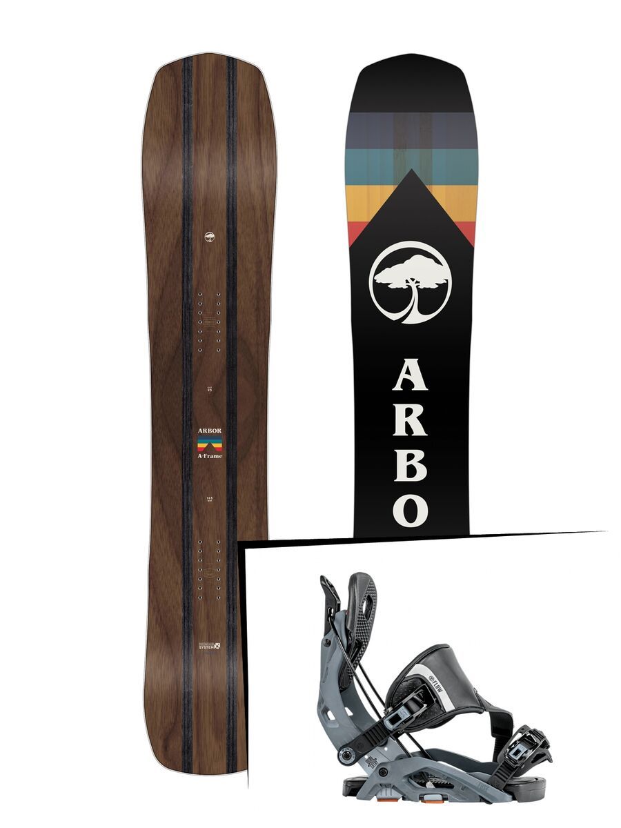 Set: Arbor A-Frame 2019 + Flow Fuse gun metal - Bild 1