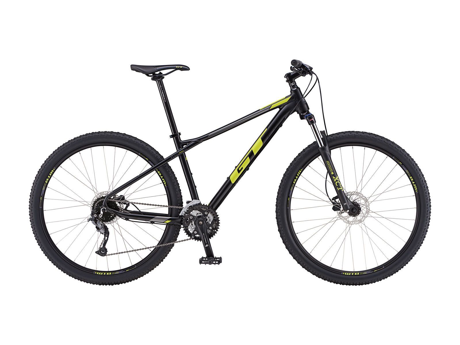 GT Avalanche Sport 27.5, satin black w/ chartreuse & mid silver - Bild 1