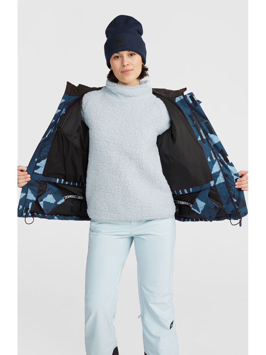 O’Neill Z.E.N. Puffer Hybrid Jacket Women, blue triangle ikat - Bild 5