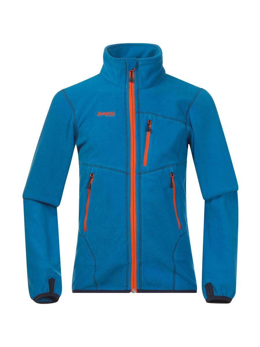 Bergans Runde Youth Jacket, light sea blue / navy / koi orange - Bild 1
