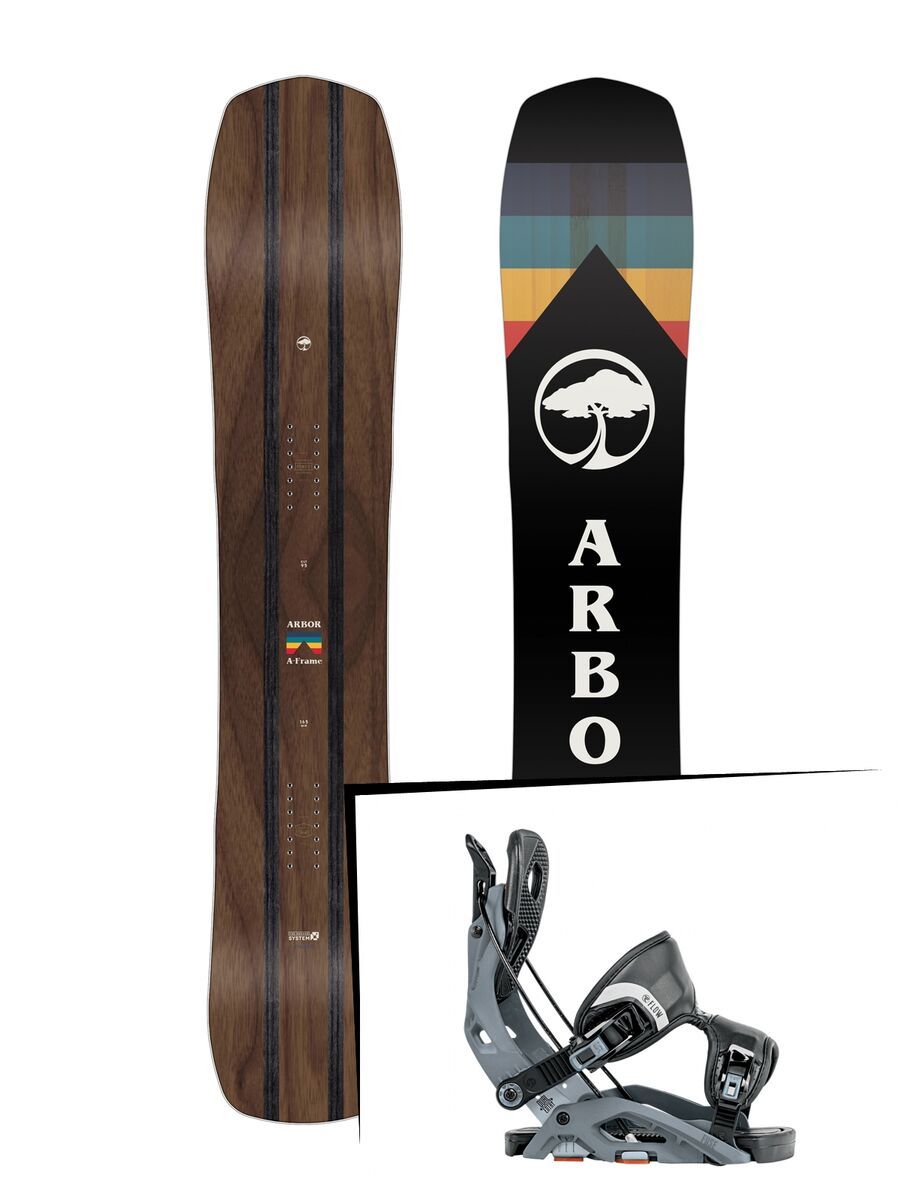 Set: Arbor A-Frame 2019 + Flow Fuse gun metal - Bild 1