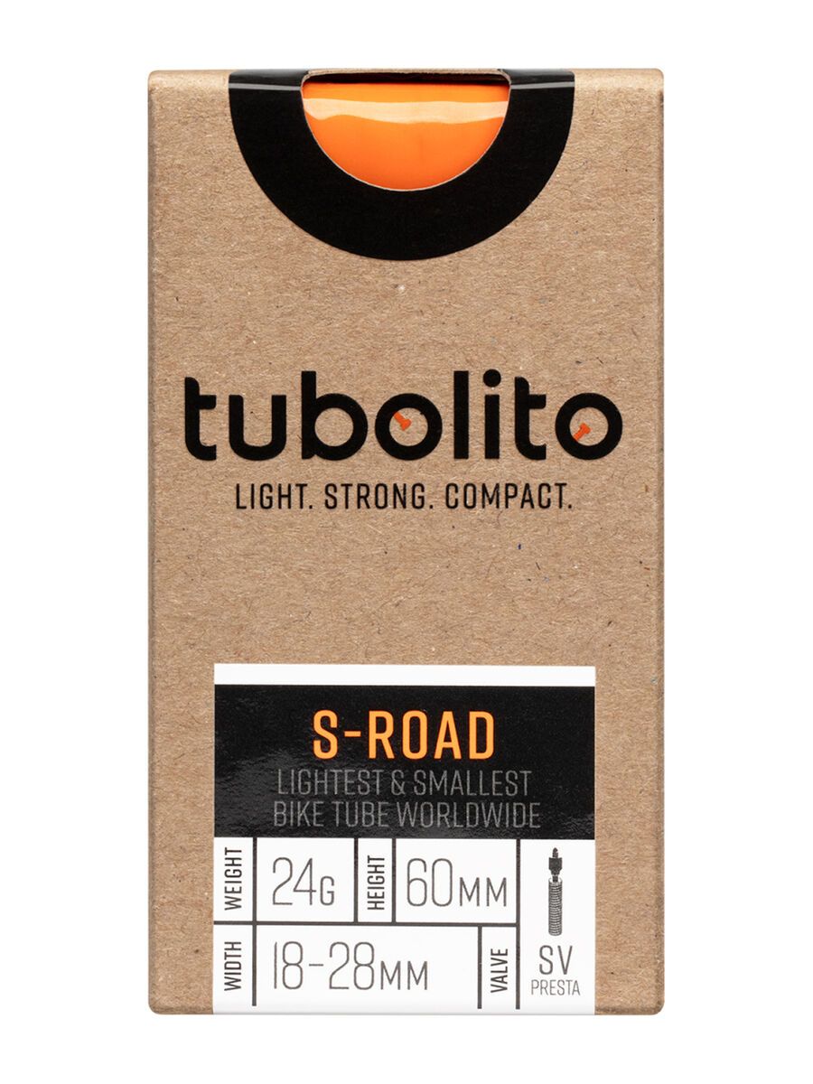 Tubolito S-Tubo Road 60 mm - 700C x 18-28, orange - Bild 2