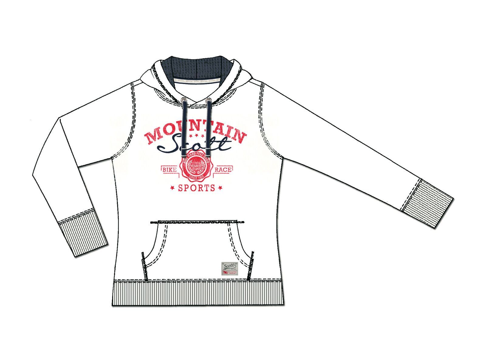 Scott Womens 10 Vintage l/sl Hoody, white - Bild 1