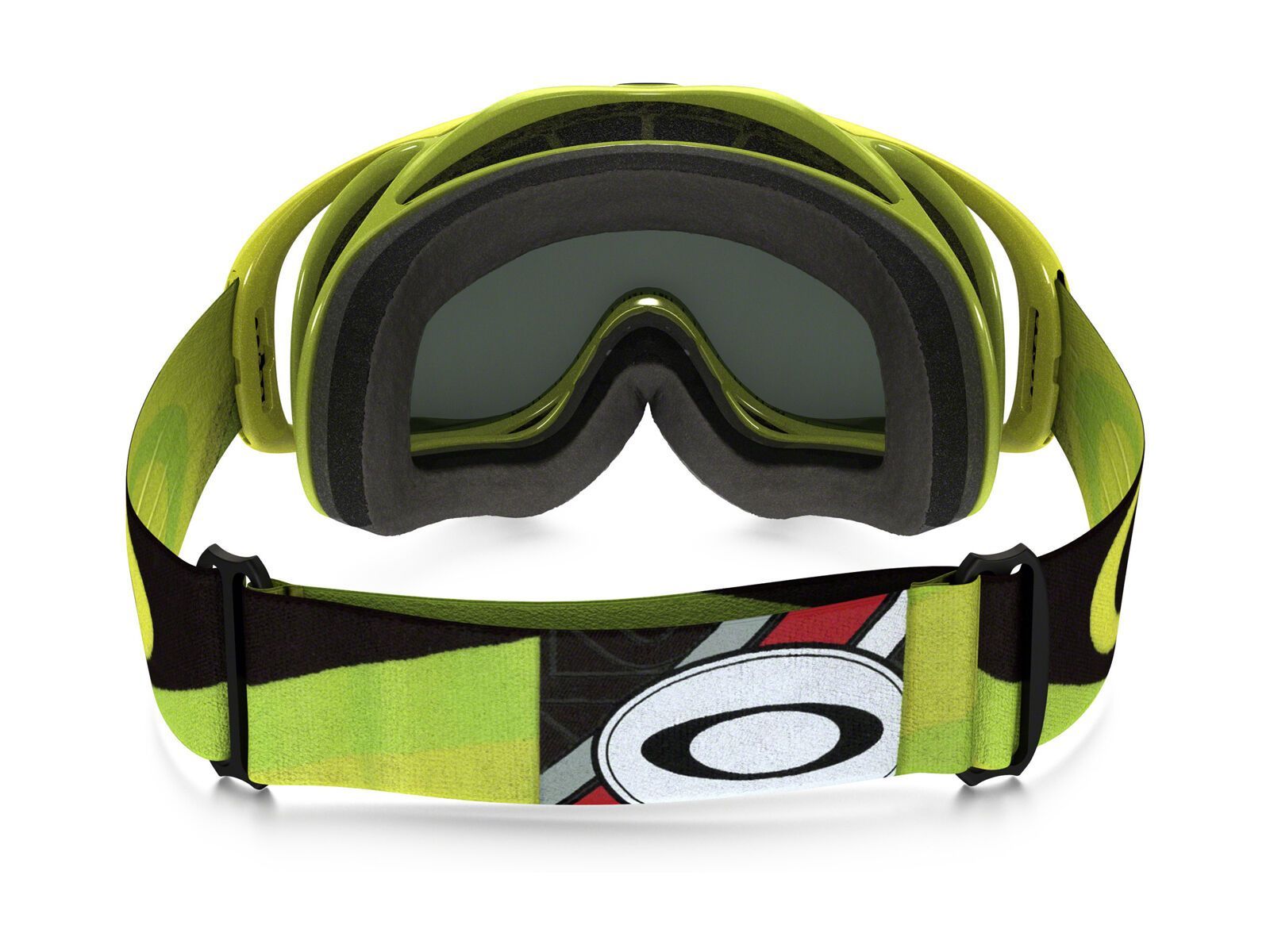 Oakley Crowbar MX Heritage Racer Goggle, team bright green/Lens: dark grey - Bild 3