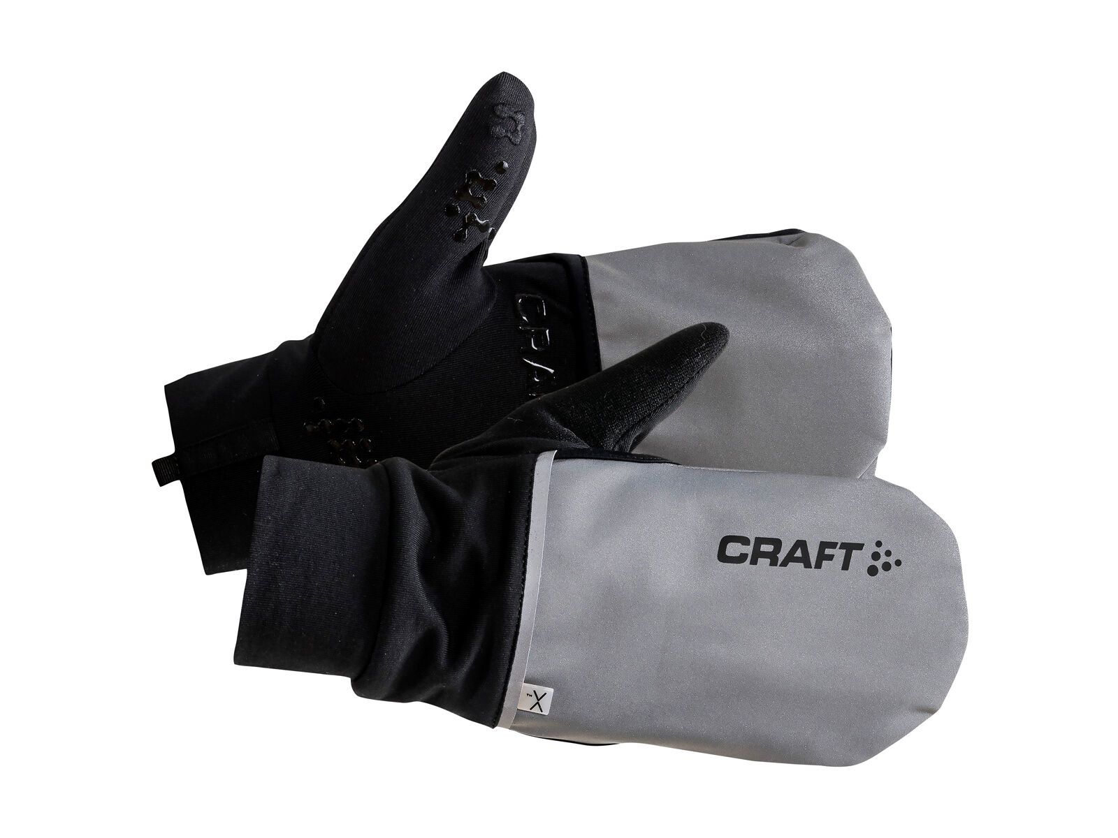 Craft Hybrid Weather Glove, silver/black - Bild 1