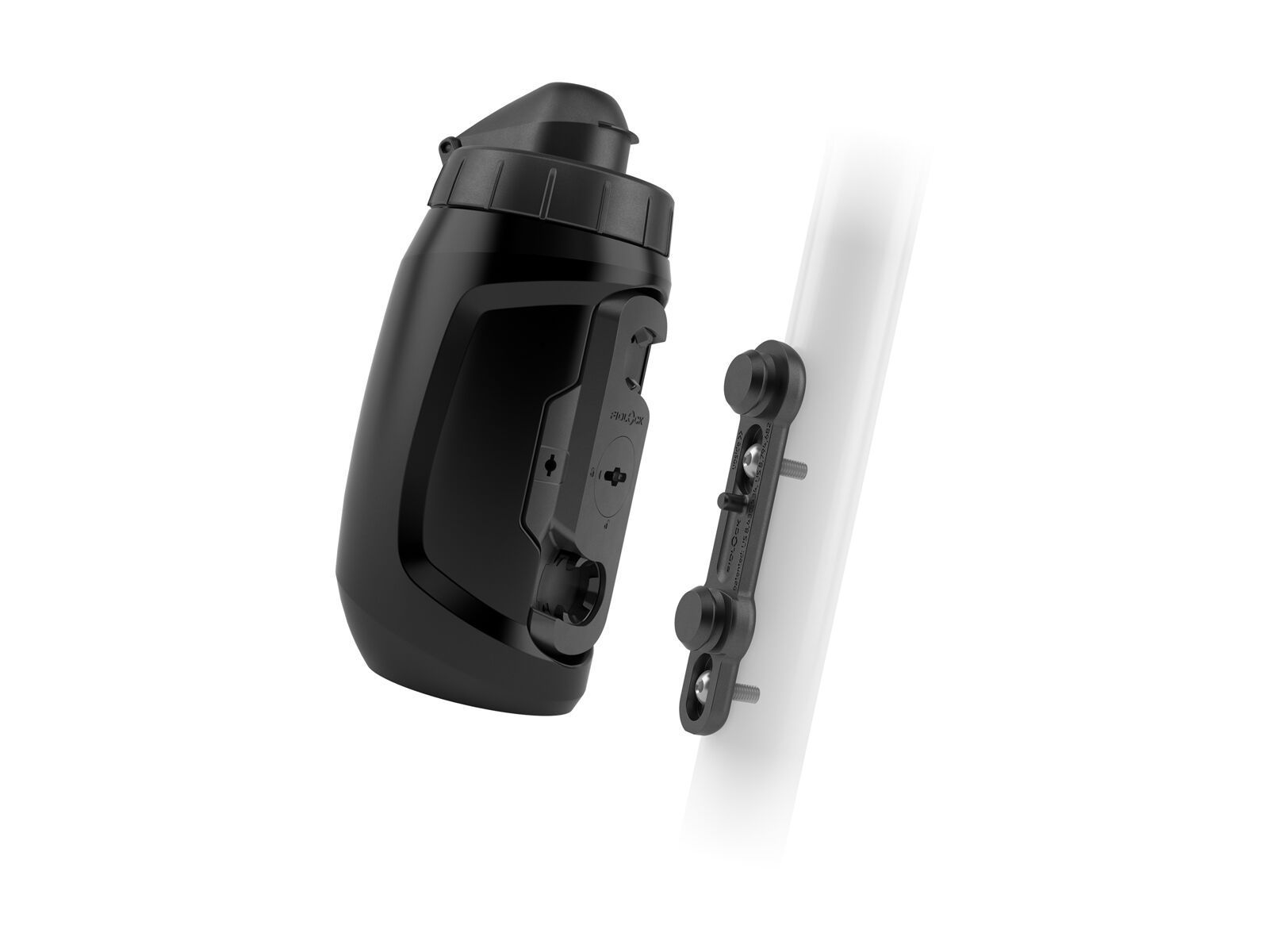 Fidlock Twist Bottle 450 + Bike Base, solid black - Bild 1