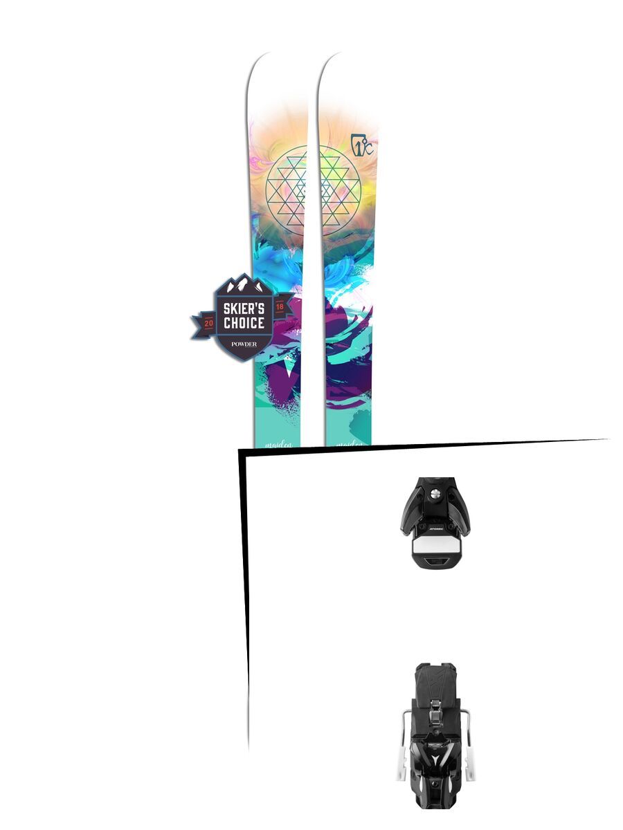 Set: Icelantic Maiden 101 2018 + Atomic STH 13 WTR black/gun metal - Bild 1