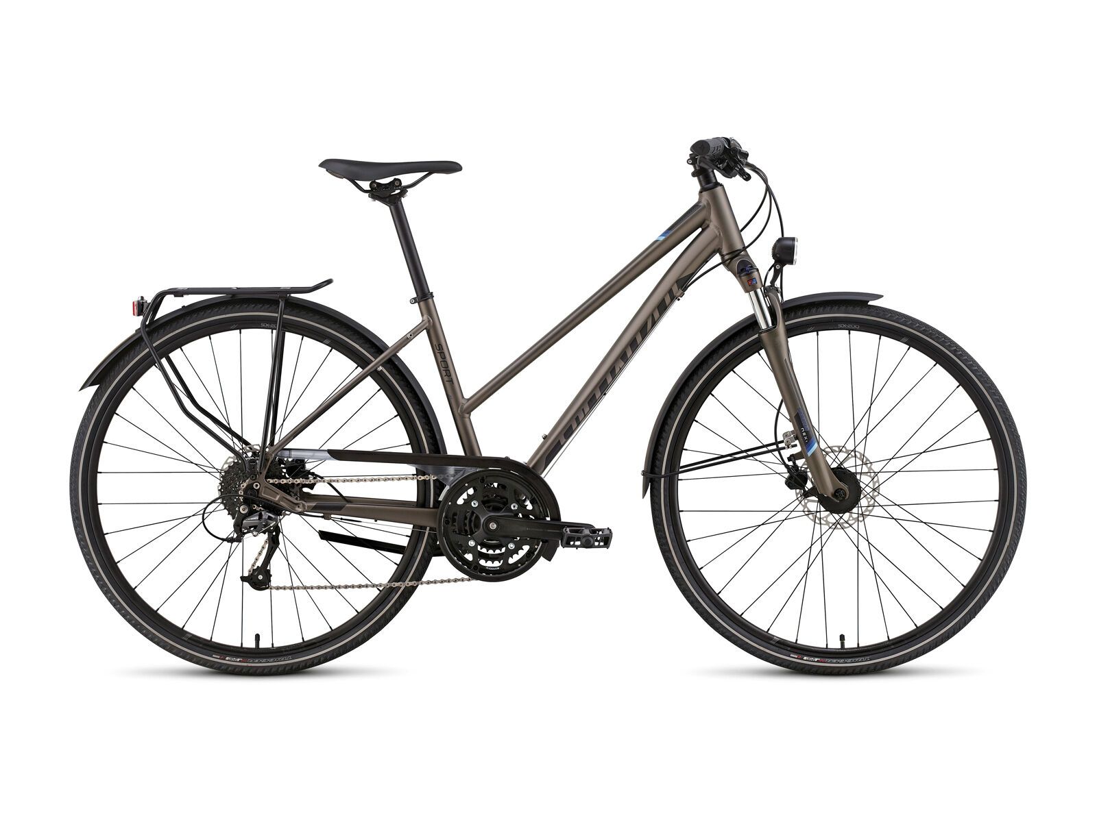 Specialized Crossover Sport Disc Step Through, satin gunmetal/black/dark blue - Bild 1