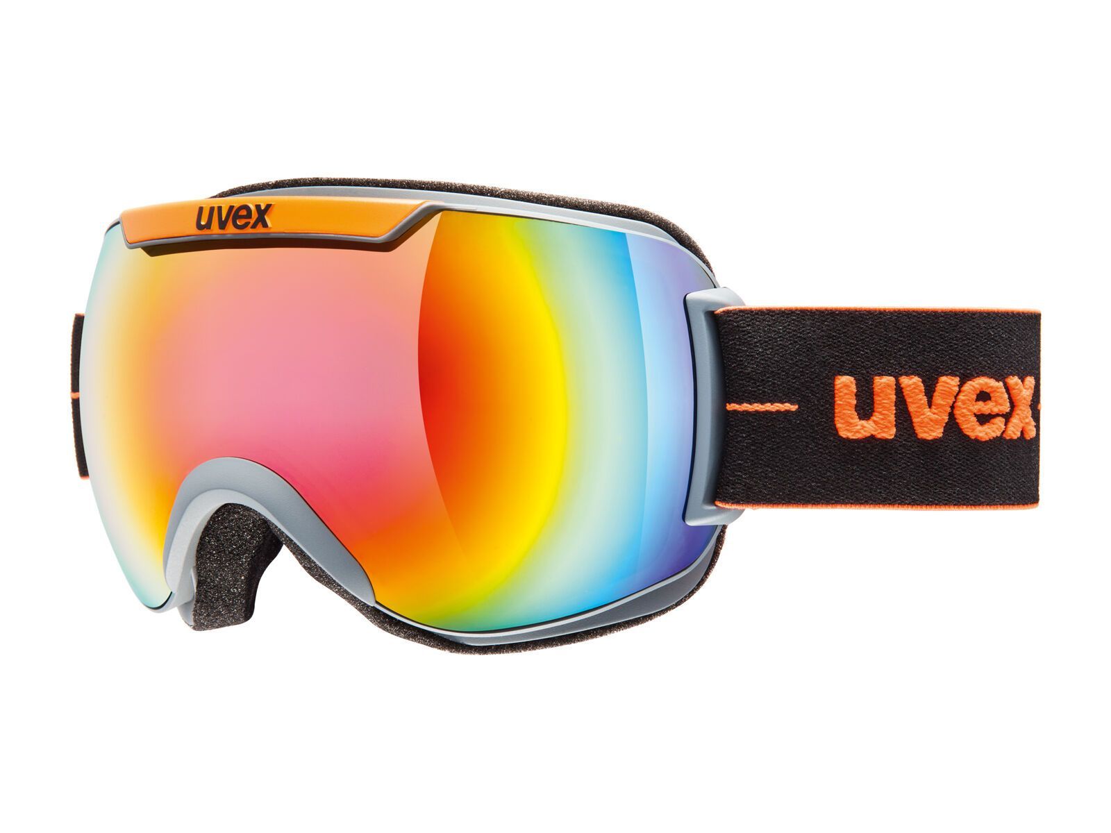 uvex downhill 2000 FM, coal orange mat/Lens: mirror rainbow - Bild 1