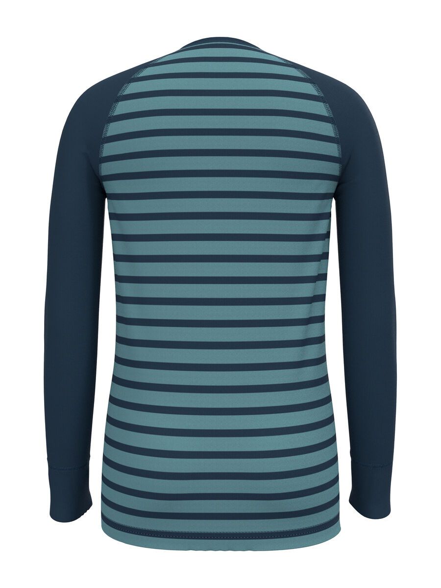 Odlo Active Warm Eco Kids Stripes Base Layer, blue wing teal/reef waters - Bild 2