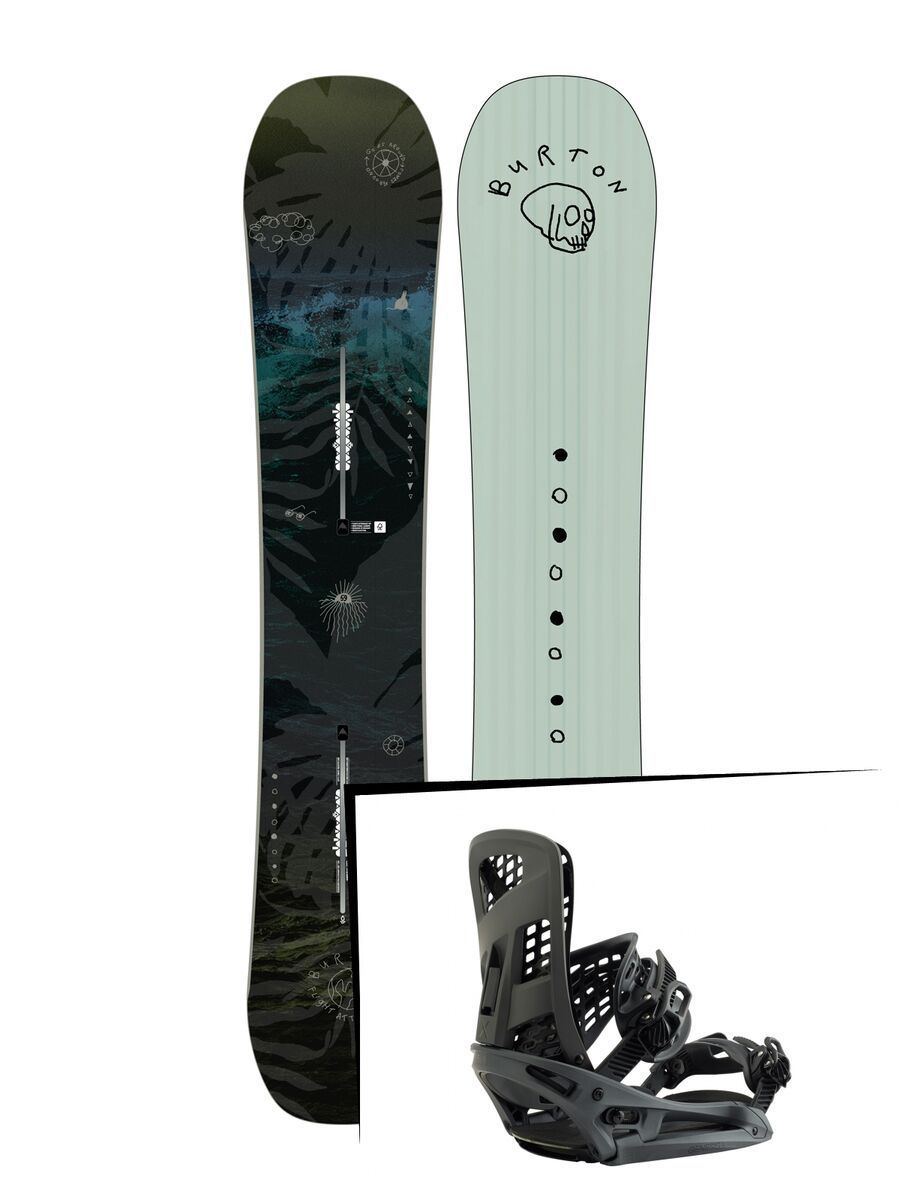 Set: Burton Flight Attendant 2019 + Burton Genesis X EST black matte - Bild 1