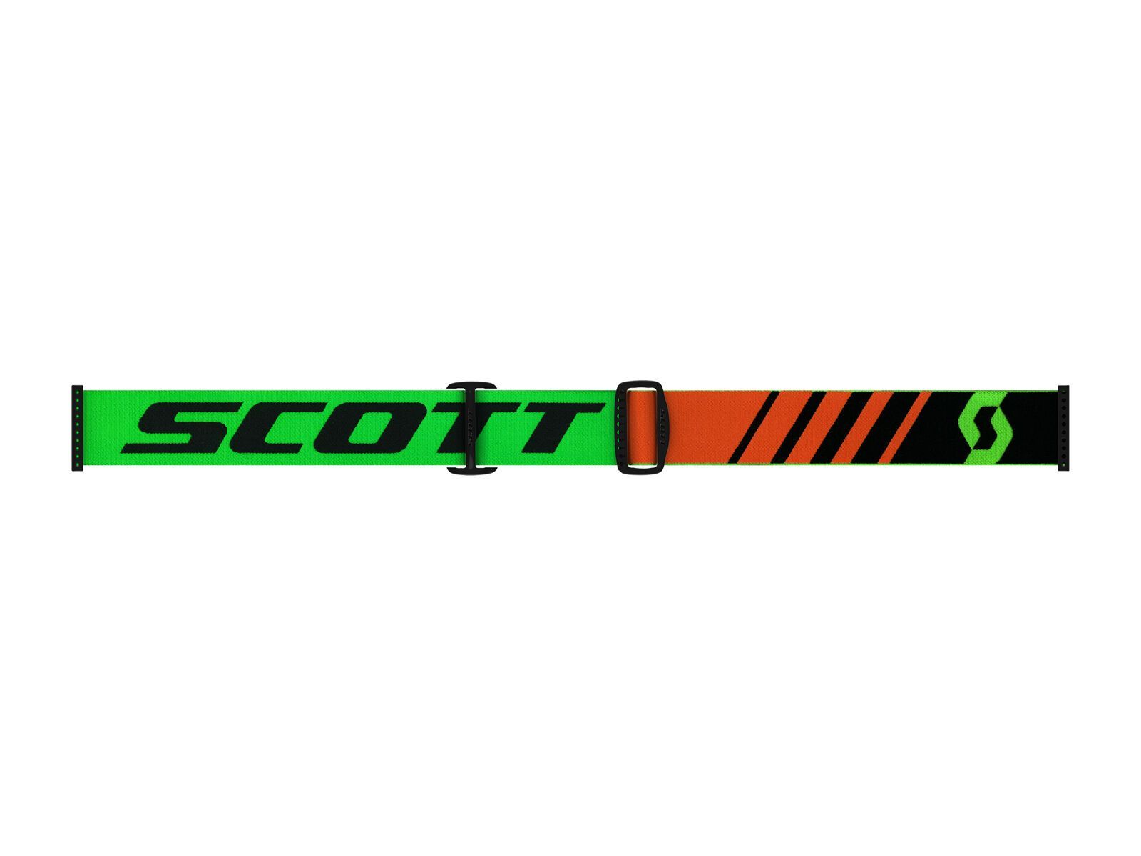 Scott Goggle Hustle MX, black/fluo green/Lens: clear - Bild 2